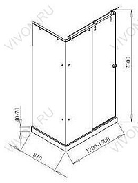 Aquanet  Душевой уголок "Beta 1208-12" 174265 / 174266 – фотография-2